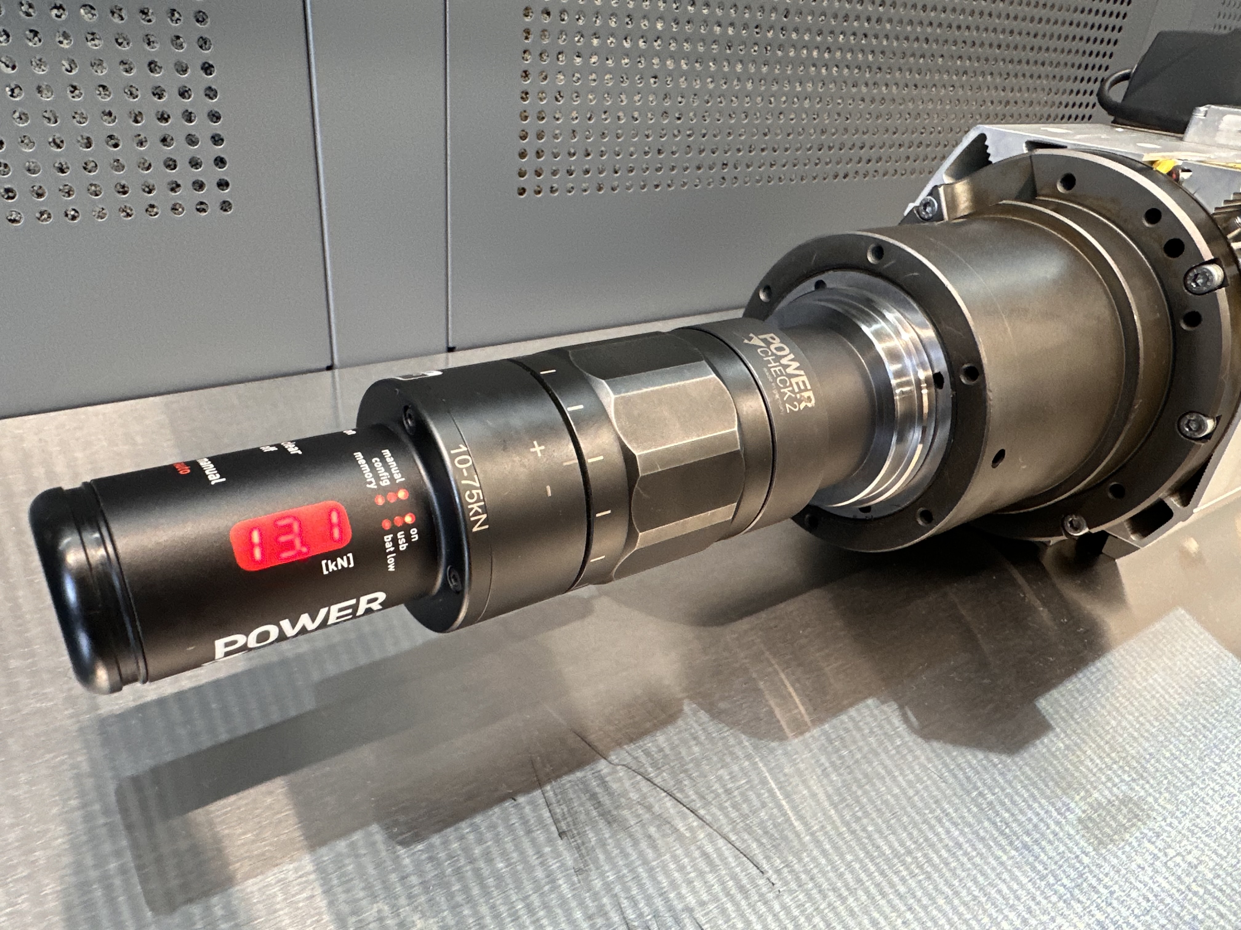 Test van klemmingskracht HSD spindel