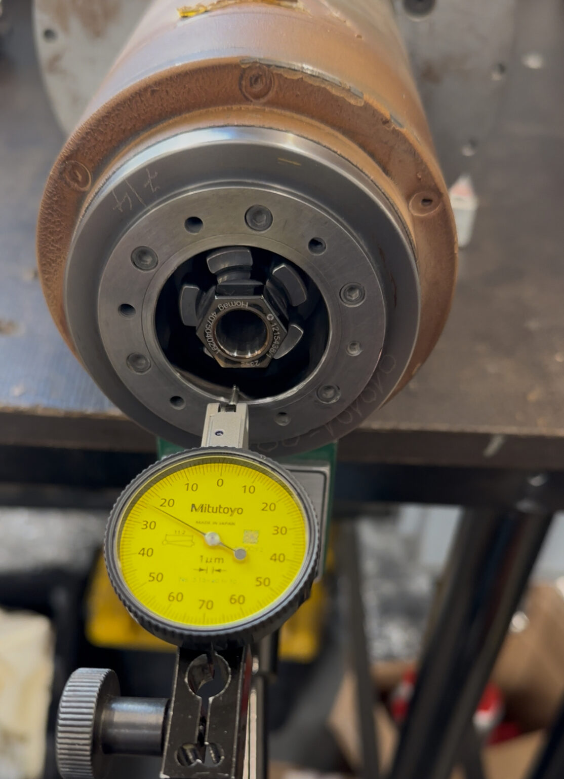 Contrôle de la géométrie et alignement du cône de broche CNC