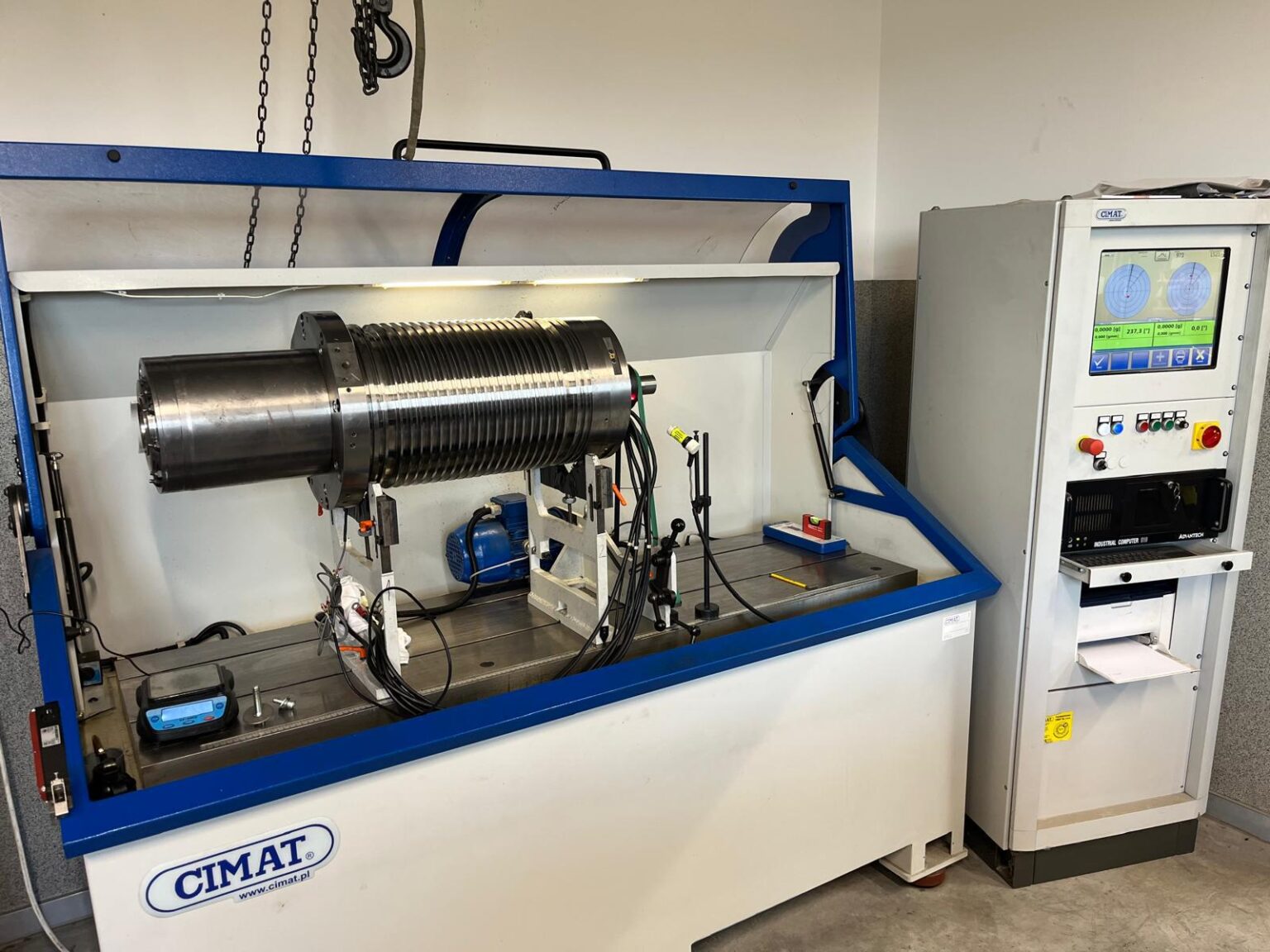 Bilanciatura mandrino OKUMA dopo la riparazione