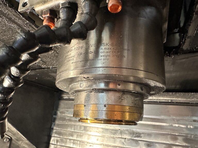 Demontaż elektrowrzeciona FISCHER MFW-1224/42 VC HSK-E40 z obrabiarki SPEED HAWK 650